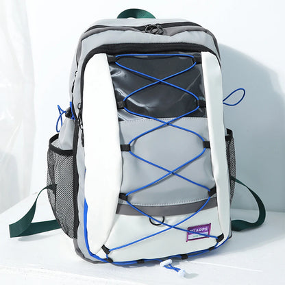 SYZM Large Capacity Outdoor Sports Backpack Waterproof Nylon Teenagers Schoolbag Travel Backpack  Fashion Trends Shoulders Bag