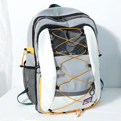 SYZM Large Capacity Outdoor Sports Backpack Waterproof Nylon Teenagers Schoolbag Travel Backpack  Fashion Trends Shoulders Bag