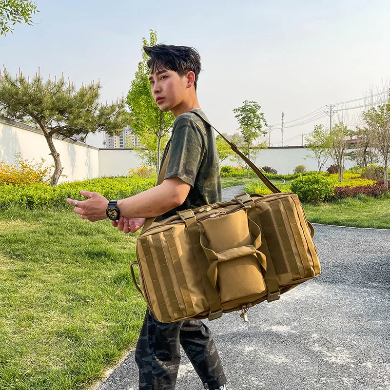 SYZM Large Capacity Tactical Backpack Handbag Backpack Camping Hiking Mountaineering Bag Outdoor Sports Travel Backpacks
