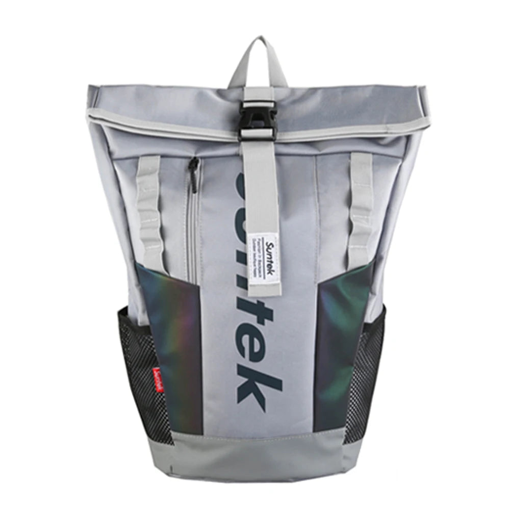 SYZM Large Capacity Travel Backpack Waterproof Nylon Couple Backpack Laser Reflective Strip Laptop Bag Teen Male School Bag