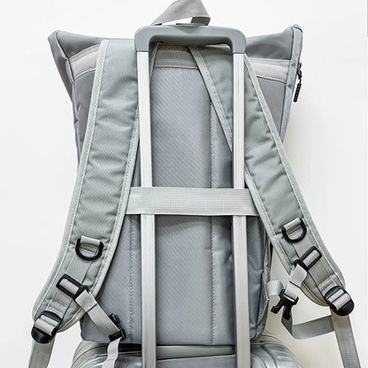 SYZM Large Capacity Travel Backpack Waterproof Nylon Couple Backpack Laser Reflective Strip Laptop Bag Teen Male School Bag