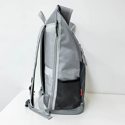 SYZM Large Capacity Travel Backpack Waterproof Nylon Couple Backpack Laser Reflective Strip Laptop Bag Teen Male School Bag