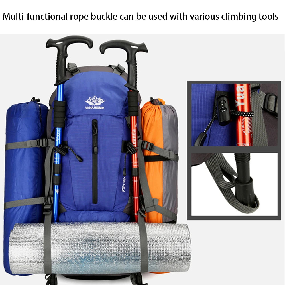 SYZM Large-capacity Mountaineering Bag Multi-function  Men Backpack Outdoor Sports Hiking Camping Climbing Fishing Backpack