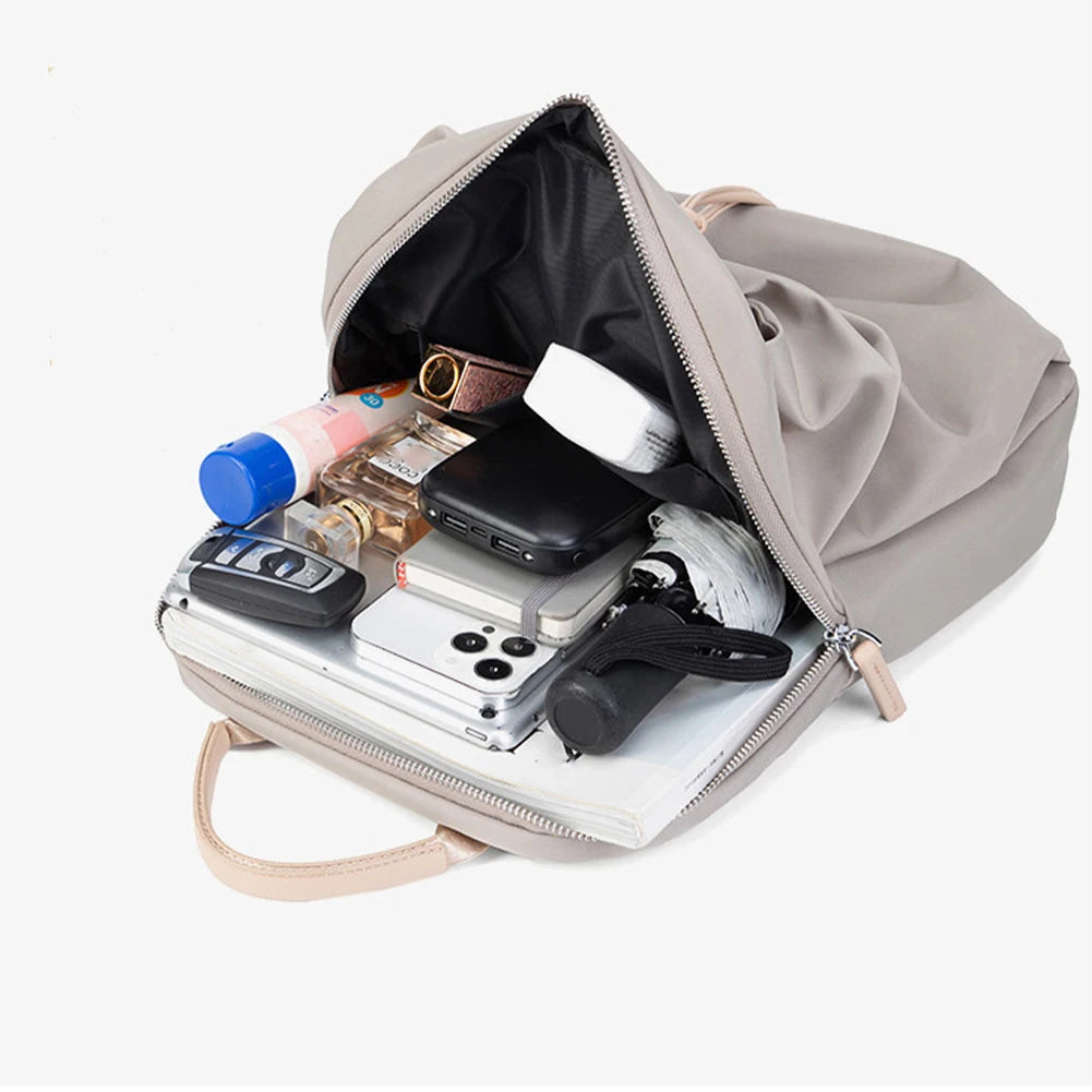 SYZM Leisure Women's Backpack Large Capacity Business Lady Multi Purpose Bag High Quality Waterproof Oxford Knapsack Laptop Bag