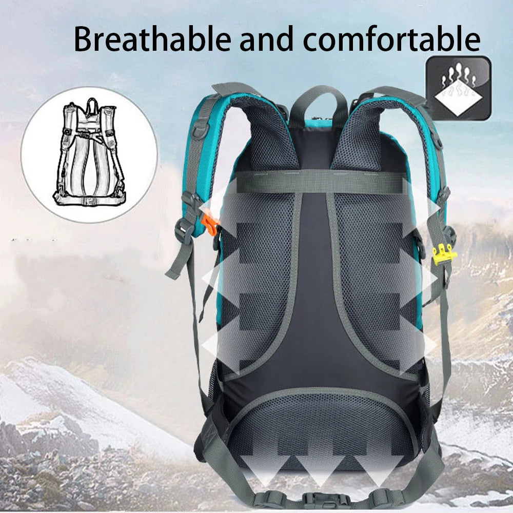SYZM Men  Mountaineering Backpack Large-capacity Outdoor Sports Bags Climbing Camping Fishing Hiking Knapsack Travel Backpack