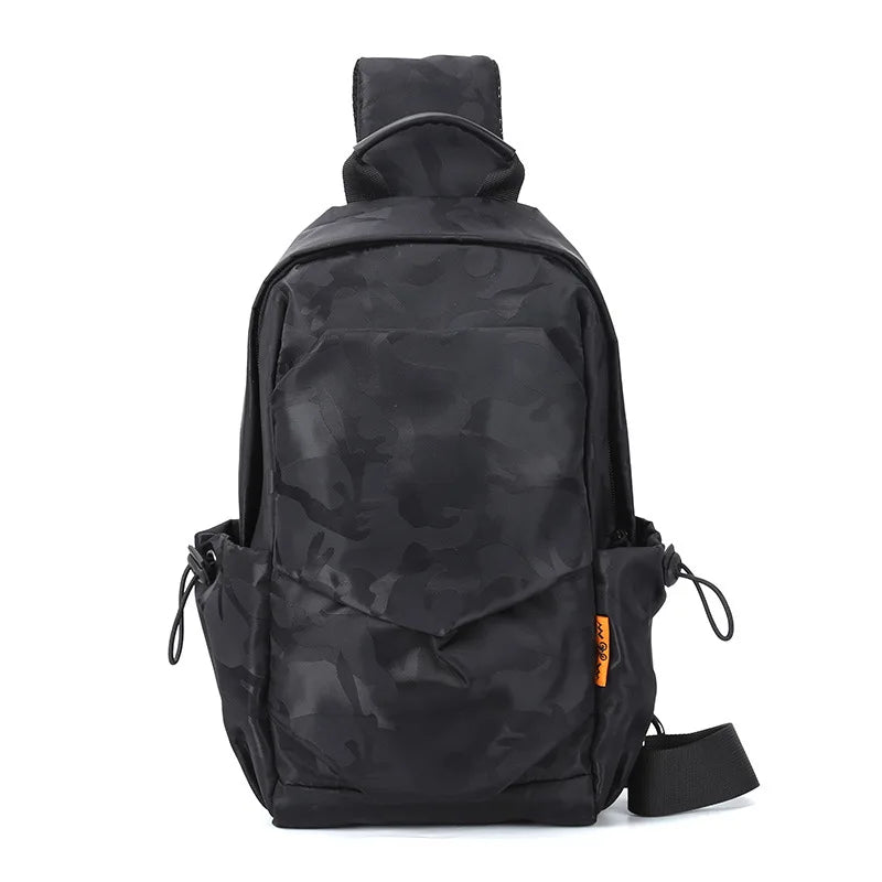 SYZM Men's Waterproof Chest Bag New Fashion Casual Multi-function Small Backpack Boy's Shoulder Bag Crossbody Bag