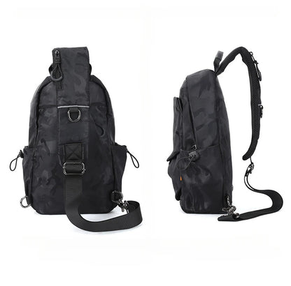 SYZM Men's Waterproof Chest Bag New Fashion Casual Multi-function Small Backpack Boy's Shoulder Bag Crossbody Bag