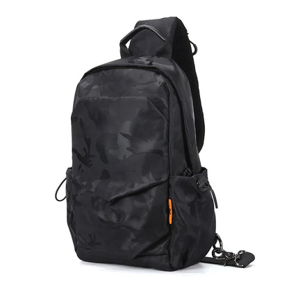 SYZM Men's Waterproof Chest Bag New Fashion Casual Multi-function Small Backpack Boy's Shoulder Bag Crossbody Bag