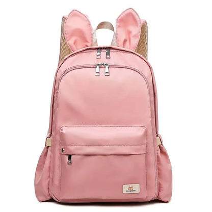 SYZM Mommy Bag  Large-capacity Insulated Bottle Bag Baby Diaper Bag Cute Rabbit Ear Backpack Mommy Outting Baby Nursing Bags