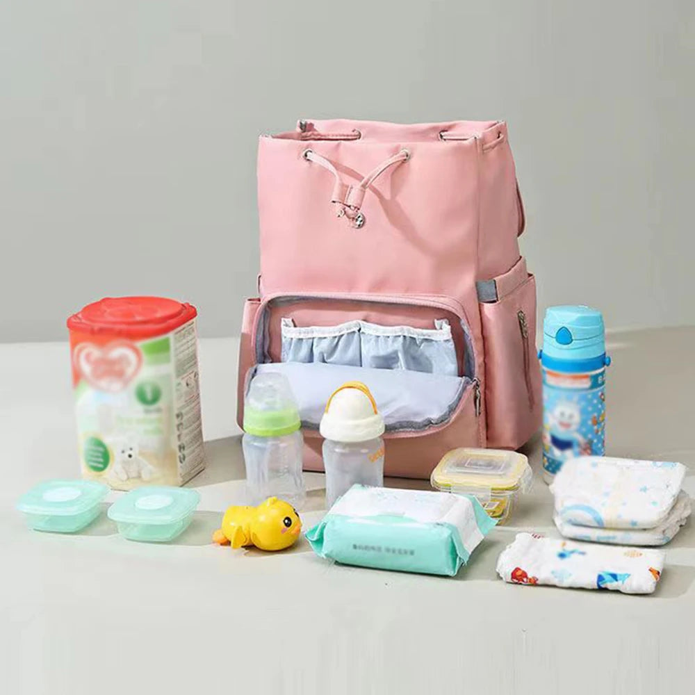 SYZM Mommy Diaper Bags Large Capacity Travel Backpack Baby Nappy Changing Bags Multi-function Waterproof Outdoor Maternity Bags