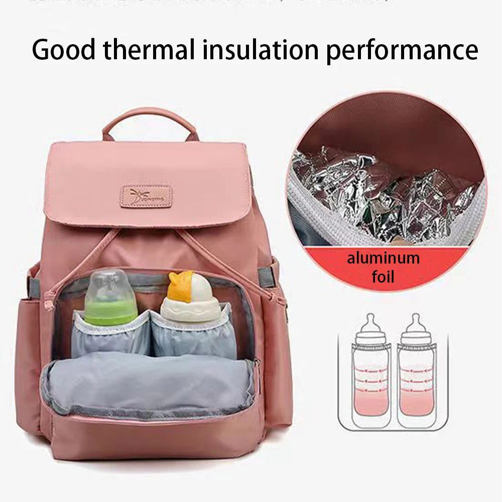 SYZM Mommy Diaper Bags Large Capacity Travel Backpack Baby Nappy Changing Bags Multi-function Waterproof Outdoor Maternity Bags