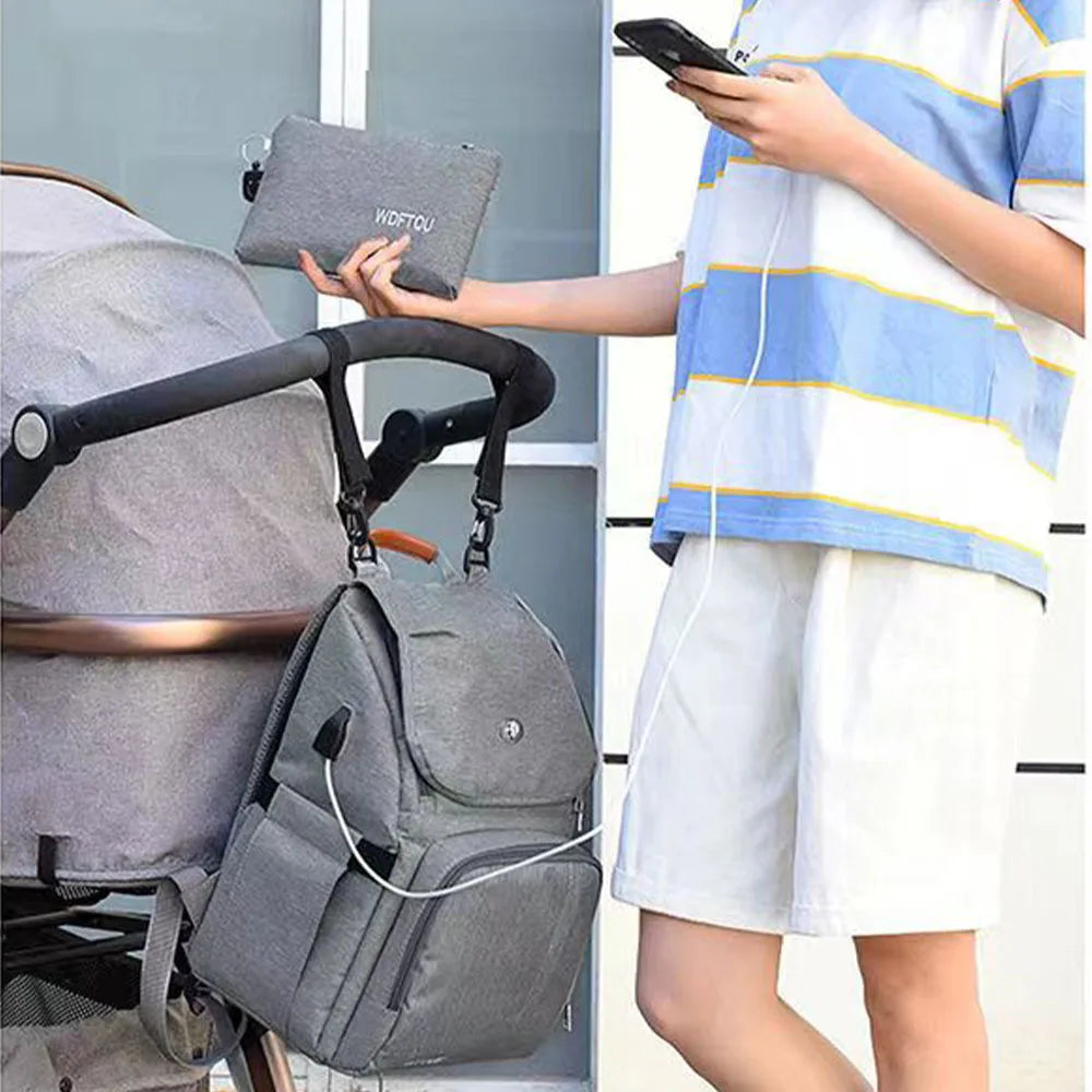 SYZM Mommy Diaper Bags Mother Large Capacity Travel Nappy Backpacks With Wet and Dry Separation Bag Baby Nursing Bags