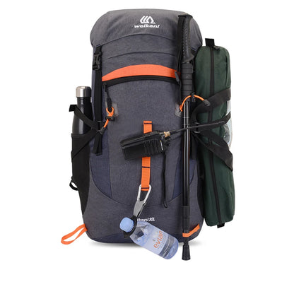 SYZM Mountaineering Bag Men Large Capacity 50L Sports Bag Waterproof  Breathable Outdoor Backpack Hiking Camping Travel Bag