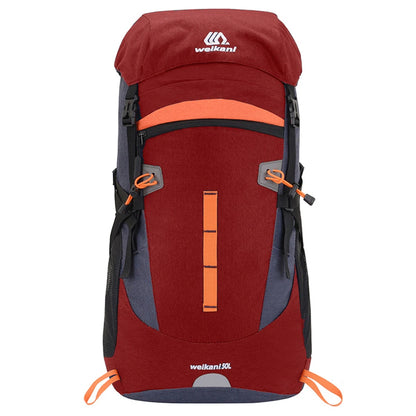 SYZM Mountaineering Bag Men Large Capacity 50L Sports Bag Waterproof  Breathable Outdoor Backpack Hiking Camping Travel Bag