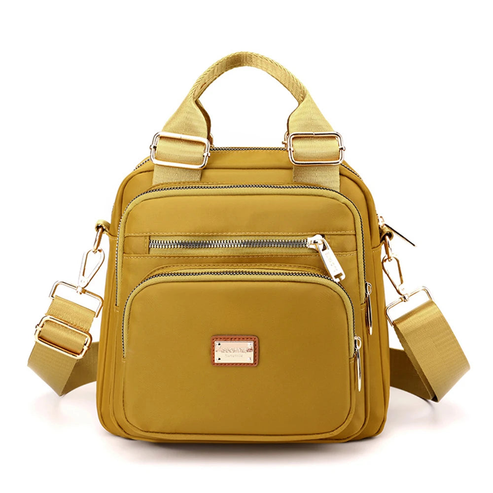 SYZM Multi-purpose Women  Backpack Nylon Shoulder Bag Messenger Bags Large Capacity Multi-layer Bag Female Handbags Coin Purse