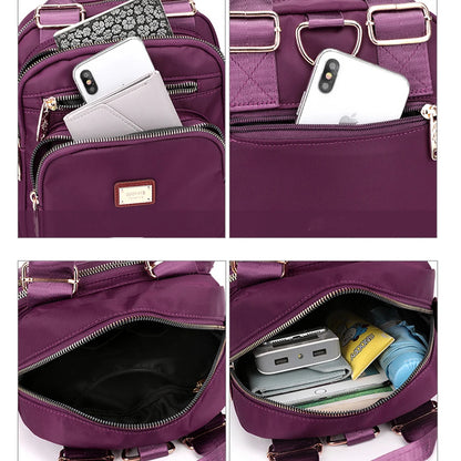SYZM Multi-purpose Women  Backpack Nylon Shoulder Bag Messenger Bags Large Capacity Multi-layer Bag Female Handbags Coin Purse
