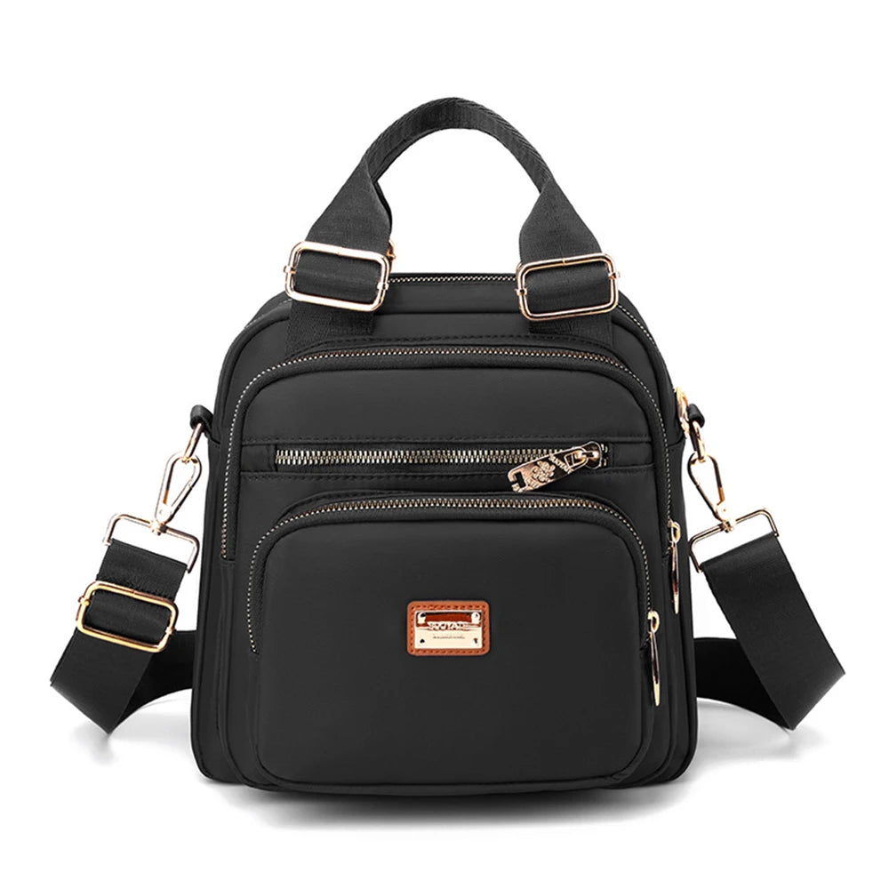 SYZM Multi-purpose Women  Backpack Nylon Shoulder Bag Messenger Bags Large Capacity Multi-layer Bag Female Handbags Coin Purse