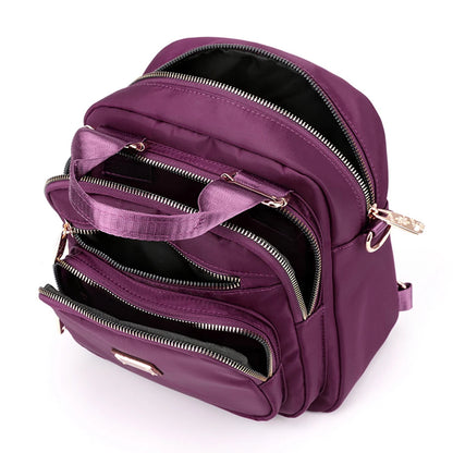 SYZM Multi-purpose Women  Backpack Nylon Shoulder Bag Messenger Bags Large Capacity Multi-layer Bag Female Handbags Coin Purse