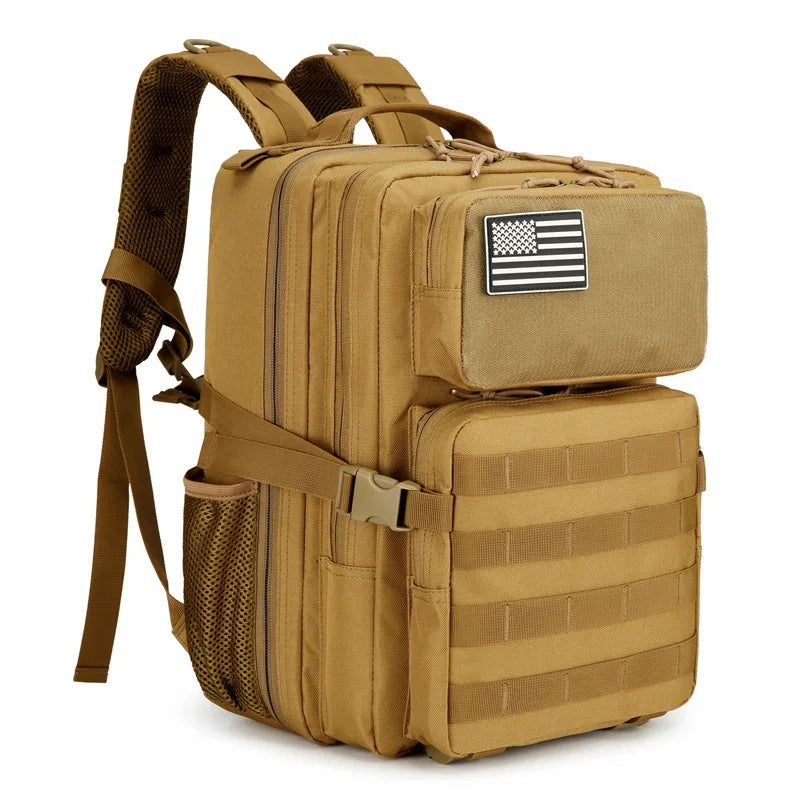 SYZM New Nylon Backpack Travel Sports Large Capacity Outdoor Tactical Backpacks Mountaineering Oxford Cloth Camping Bag