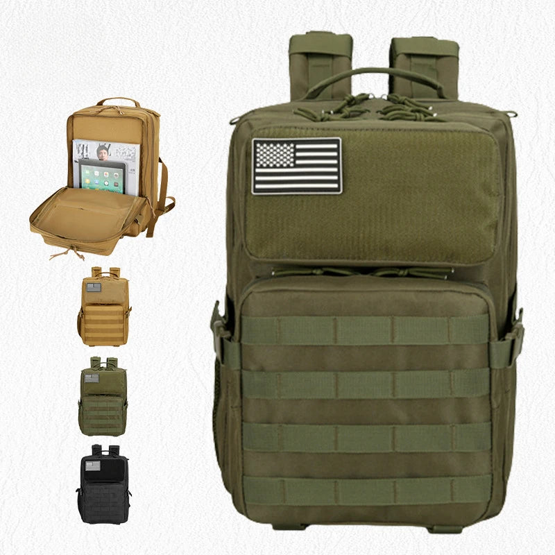 SYZM Nylon Backpack New Travel Sports Large Capacity Outdoor Tactical Backpacks Mountaineering Oxford Cloth Bag