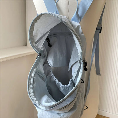 SYZM Outdoor Backpack Casual Shoulders Bags Waterproof Nylon Backpack Large Capacity Hiking Bag Fitness Yoga Bag