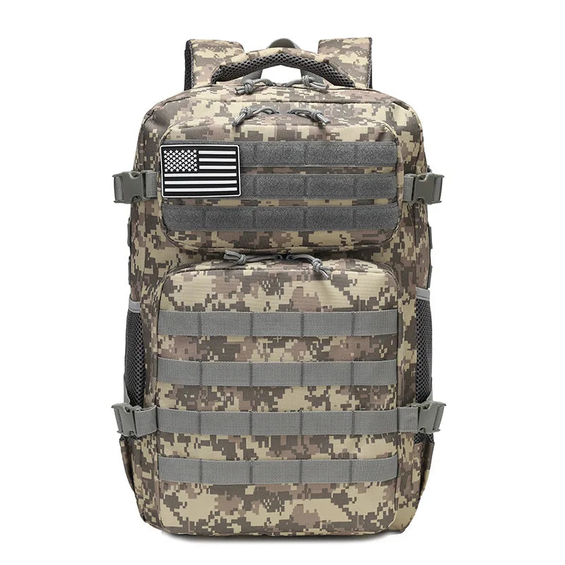 SYZM Outdoor Large Capacity Mountaineering Bag Camouflage Tactical Cycling Backpack Hiking Camping Fishing Backpacks