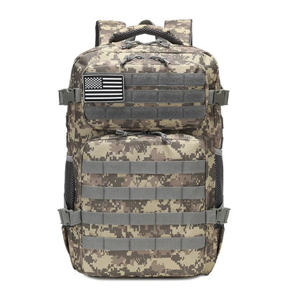 SYZM Outdoor Large Capacity Mountaineering Bag Camouflage Tactical Cycling Backpack Hiking Camping Fishing Backpacks