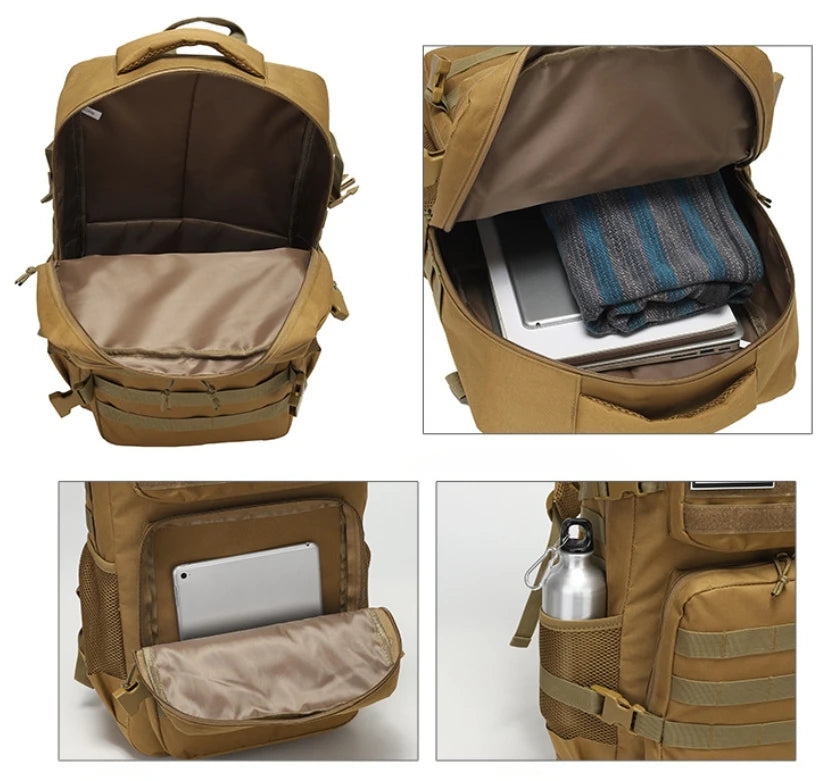 SYZM Outdoor Large Capacity Mountaineering Bag Camouflage Tactical Cycling Backpack Hiking Camping Fishing Backpacks