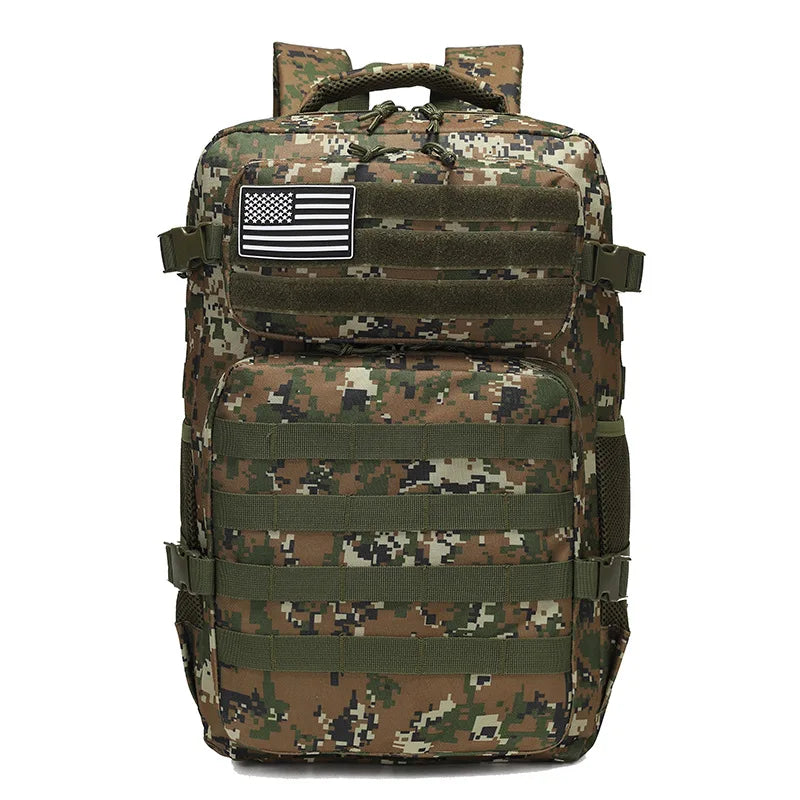 SYZM Outdoor Large Capacity Mountaineering Bag Camouflage Tactical Cycling Backpack Hiking Camping Fishing Backpacks