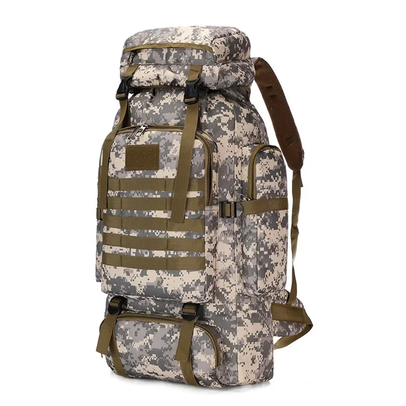 SYZM Outdoor Rucksacks Oxford Waterproof Tactical Backpacks 80L Sports Camping Hiking Trekking Fishing Hunting Bags
