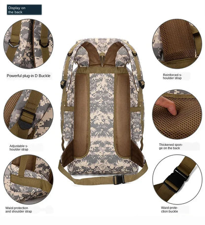 SYZM Outdoor Rucksacks Oxford Waterproof Tactical Backpacks Sports Camping Hiking Trekking Fishing Hunting Bags 80L