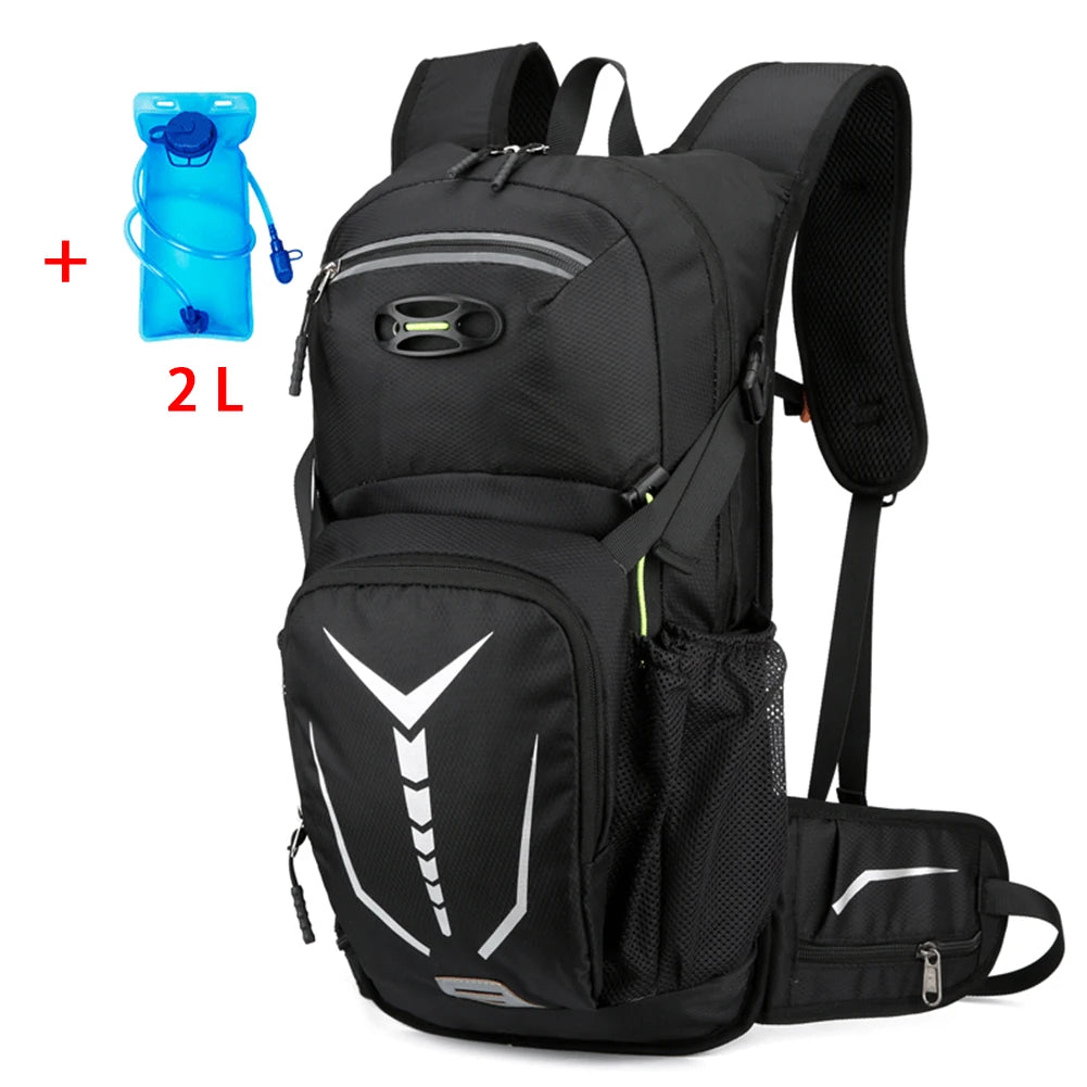SYZM Outdoor Sport Cycling Water Bag Storage Hydration Pack Helmet Backpack Light Camping Hiking Bike Riding  Bladder Knapsack