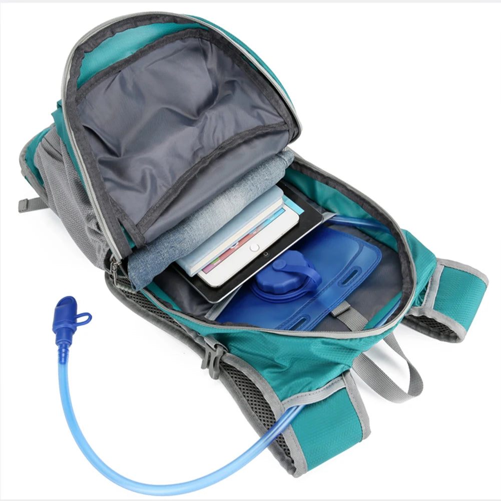 SYZM Outdoor Sport Cycling Water Bag Storage Hydration Pack Helmet Backpack Light Camping Hiking Bike Riding  Bladder Knapsack