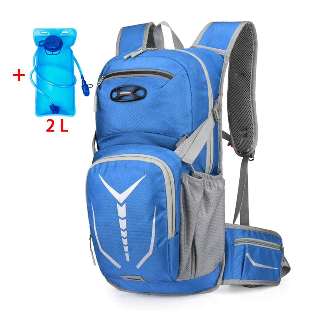 SYZM Outdoor Sport Cycling Water Bag Storage Hydration Pack Helmet Backpack Light Camping Hiking Bike Riding  Bladder Knapsack