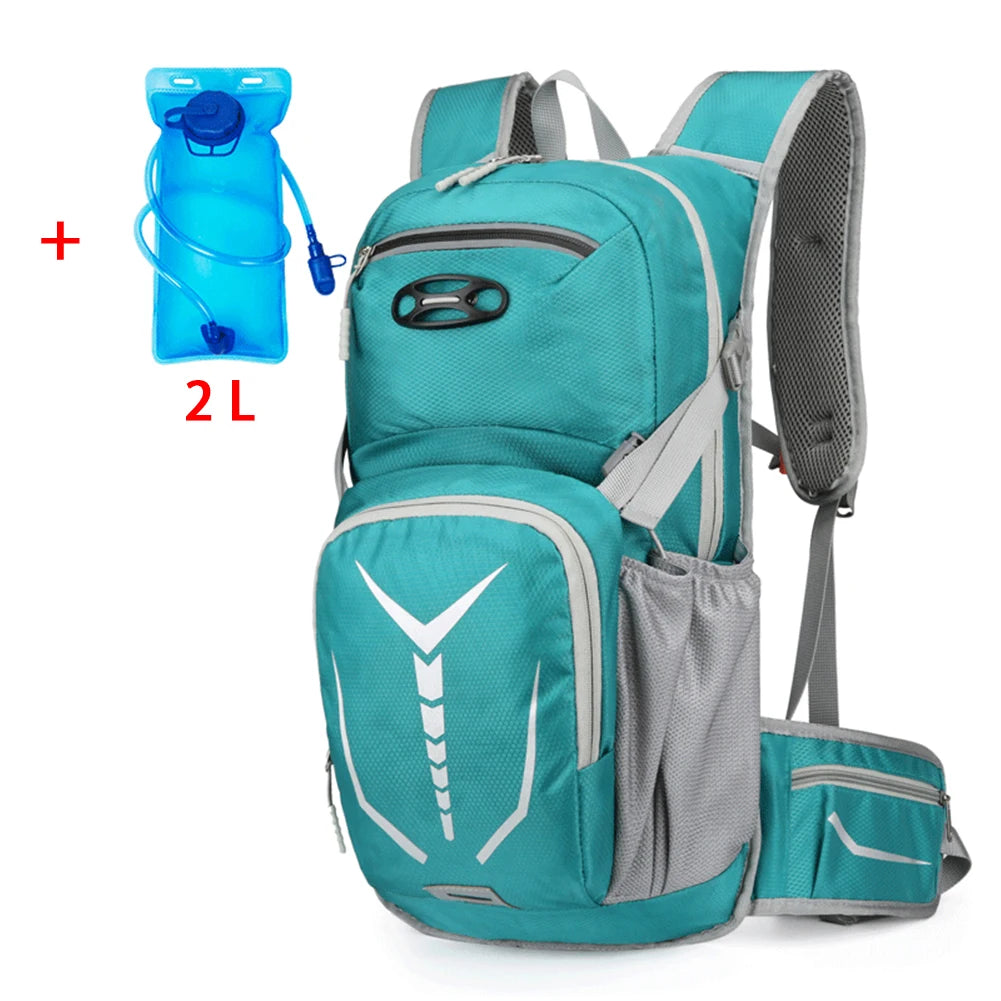 SYZM Outdoor Sport Cycling Water Bag Storage Hydration Pack Helmet Backpack Light Camping Hiking Bike Riding  Bladder Knapsack