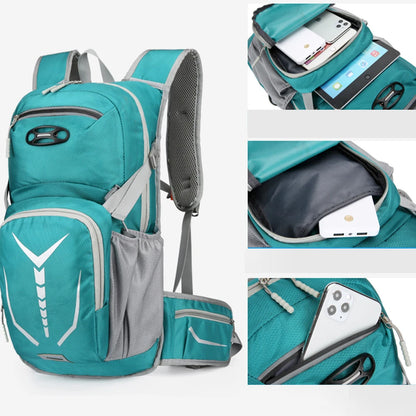 SYZM Outdoor Sport Cycling Water Bag Storage Hydration Pack Helmet Backpack Light Camping Hiking Bike Riding  Bladder Knapsack