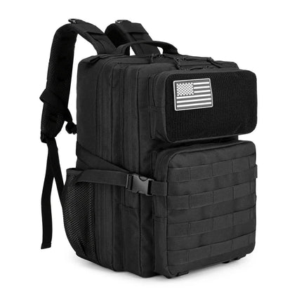 SYZM Outdoor Tactical Backpack Hiking Sports Travel Mountaineering Rucksack Camping Fishing with Bottle Holder