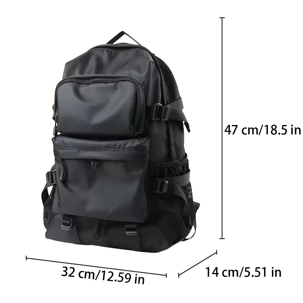 SYZM Oxford Black Backpack High Quality Men's Backpack Fashion Travel knapsack Laptop Bag Large Capacity Student Bookbag