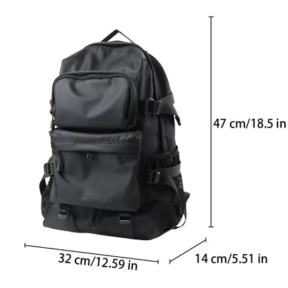 SYZM Oxford Black Backpack High Quality Men's Backpack Fashion Travel knapsack Laptop Bag Large Capacity Student Bookbag