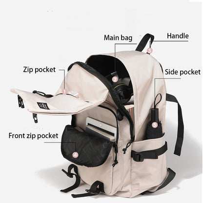 SYZM School Bags for Teenage Girls Backpack School Women Waterproof Nylon Bookbags Muti-Pocket Student Schoolbag Laptop Bags