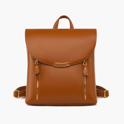 SYZM Simple Elegant Lady Backpack Fashion Handbag PU Leather Women  Backpack Women Business Shoulders Bag Schoolbag for Girls