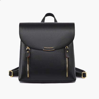 SYZM Simple Elegant Lady Backpack Fashion Handbag PU Leather Women  Backpack Women Business Shoulders Bag Schoolbag for Girls