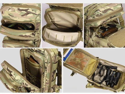 SYZM Tactical Backpack Outdoor Camouflage Hiking Bag 600D Oxford Cloth Waterproof Large Capacity Travel Sports Backpacks