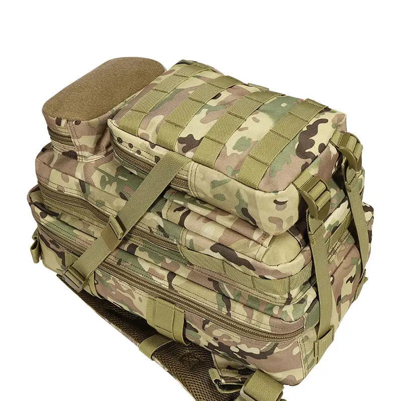SYZM Tactical Backpack Outdoor Camouflage Hiking Bag 600D Oxford Cloth Waterproof Large Capacity Travel Sports Backpacks