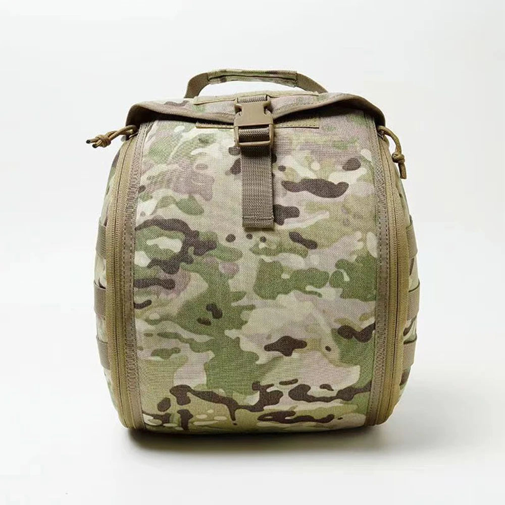 SYZM Tactical Helmet Bag Molle Helmet Pack Multi-Purpose Carrying Pouch for Sports Hunting Shooting Combat Helmets