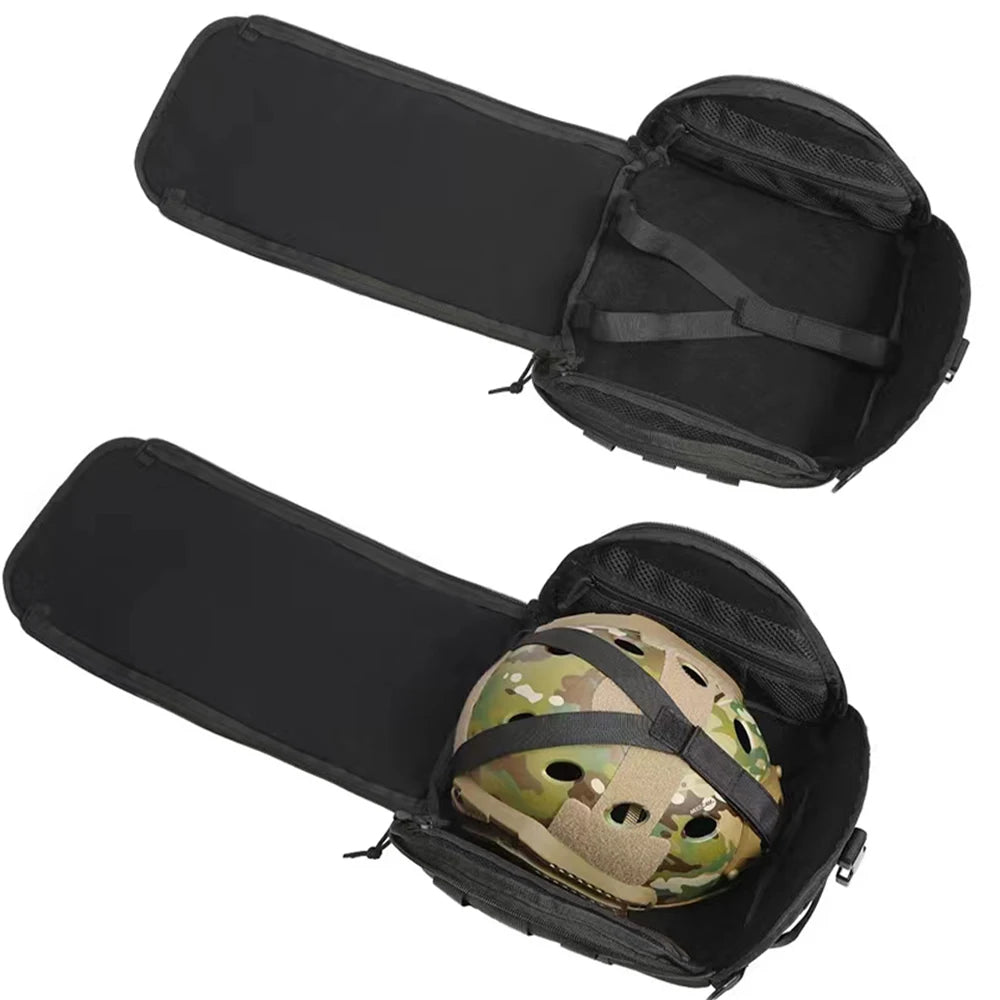 SYZM Tactical Helmet Bag Molle Helmet Pack Multi-Purpose Carrying Pouch for Sports Hunting Shooting Combat Helmets