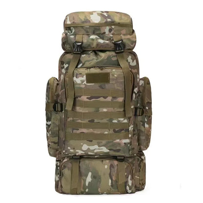SYZM Tactical Outdoor Backpack Mountaineering Bag Large Capacity 70L Oxford Cloth Backpack Hiking Sports  Camping