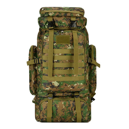 SYZM Tactical Outdoor Backpack Mountaineering Bag Large Capacity 70L Oxford Cloth Backpack Hiking Sports  Camping