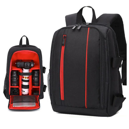 SYZM Waterproof Camera Backpack Shock Absorption DLSR Shoulders Bags Nylon Camera Lens Bag Outdoor Travel Backpack Laptop Bag