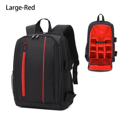 SYZM Waterproof Camera Backpack Shock Absorption DLSR Shoulders Bags Nylon Camera Lens Bag Outdoor Travel Backpack Laptop Bag